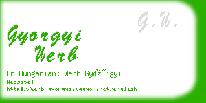 gyorgyi werb business card